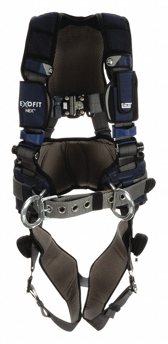 3M DBISALA Full Body Harness, 420 lb, Gray L 491P521140159 Grainger