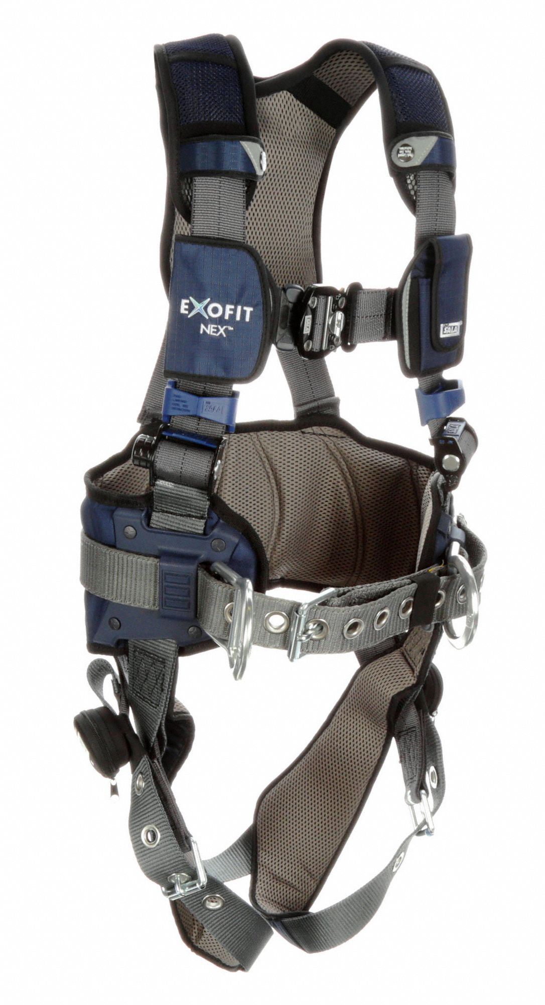 3M DBI-SALA Full Body Harness, 420 Lb, Gray - L - 491P70|1140183 - Grainger