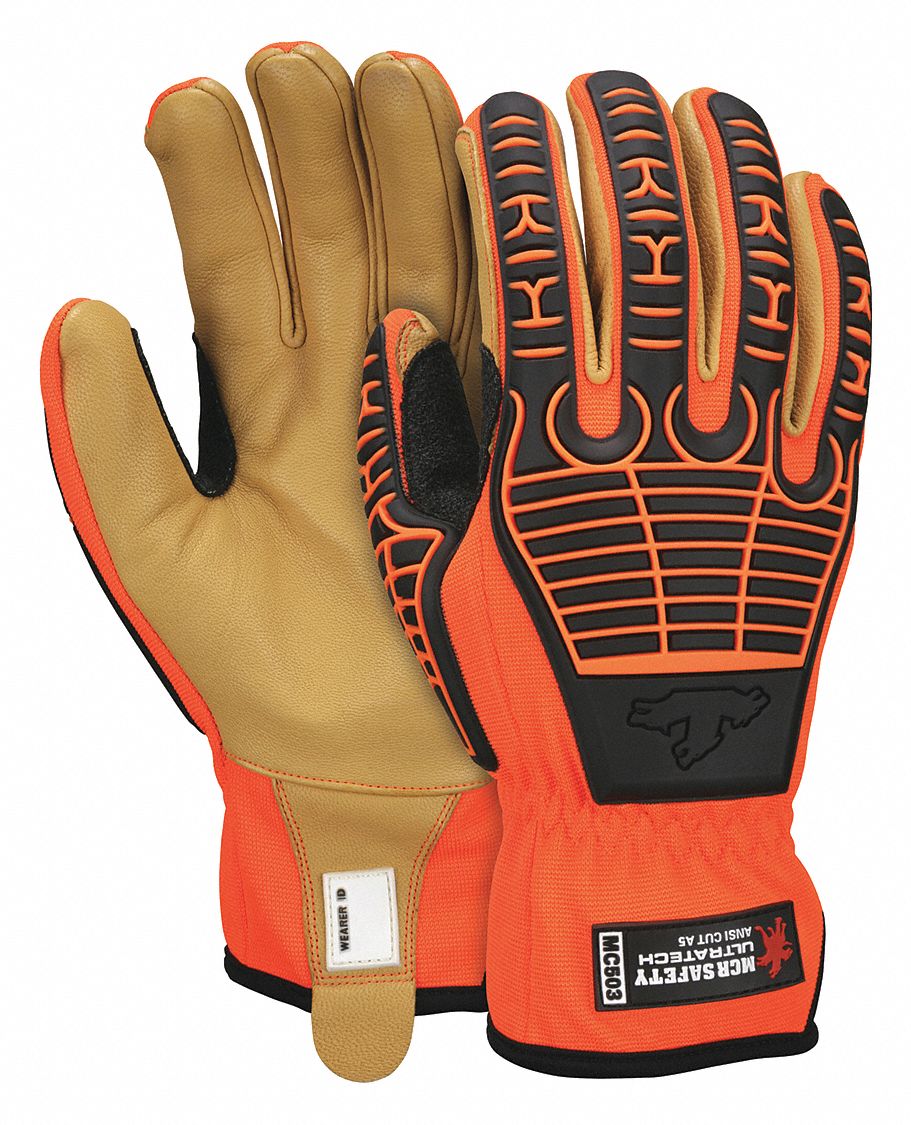 MCR SAFETY Mechanics Gloves, XL, Mechanics, 1 PR 491R48MC503XL