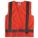 GILET HTE VISIBILITÉ,ANSI CLASSE 2,P,ORANGE,MAILLE POLYESTER,FERMETURE AUTOAGRIPPANTE,BANDE UNIQUE