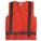 HI-VIS VEST, ANSI CLASS 2, S, ORANGE, POLYESTER MESH, HOOK & LOOP, SINGLE STRIPE