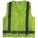 GILET HTE VISIBILITÉ,ANSI CLASSE 2,G,LIME,MAILLE POLYESTER,FERMETURE AUTOAGRIPPANTE,BANDE UNIQUE