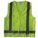 HI-VIS VEST, ANSI CLASS 2, M, LIME, POLYESTER MESH, HOOK & LOOP, SINGLE STRIPE