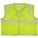 HI-VIS VEST, ANSI CLASS 2, XL, LIME, POLYESTER MESH, ZIPPER, SINGLE STRIPE