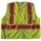 HI-VIS VEST, ANSI CLASS 2, 2XL/3XL, LIME, POLYESTER MESH, HOOK & LOOP, SINGLE STRIPE