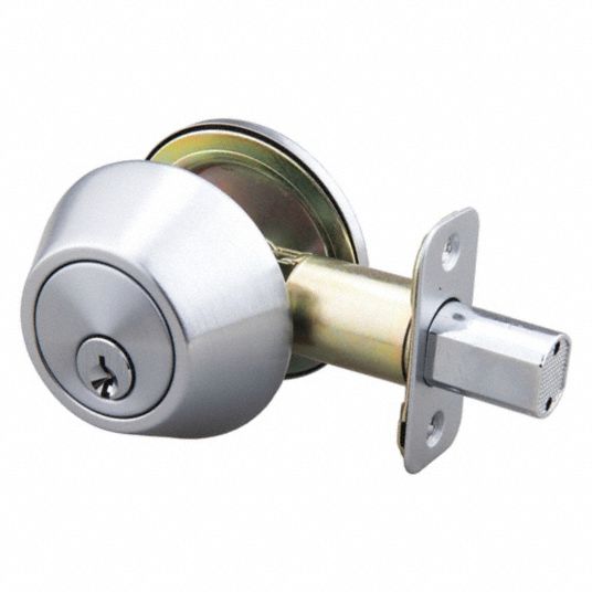 EZ-FLO Deadbolt, Cylindrical, Multi-Family, 3 - 491T62|57780 - Grainger