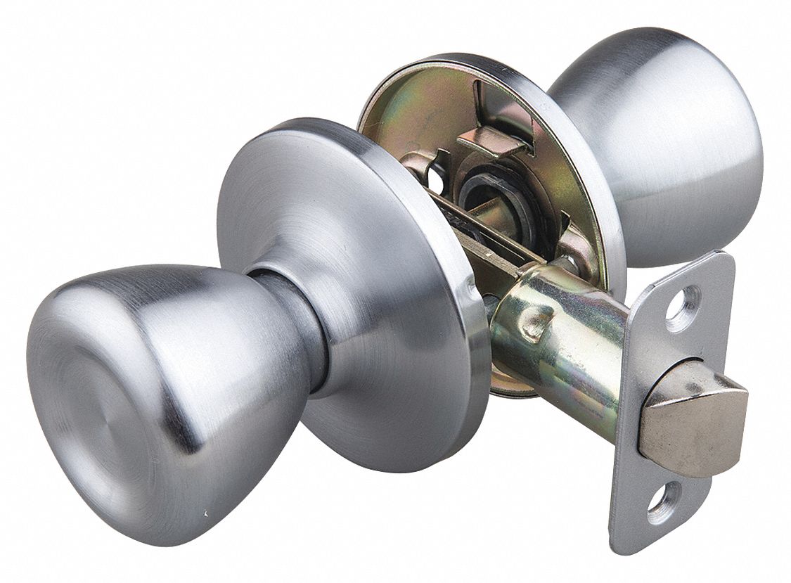 Door Lockset: Passage Knob Locksets, Chrome