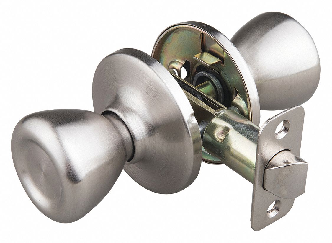 Door Lockset: Passage Knob Locksets, Nickel