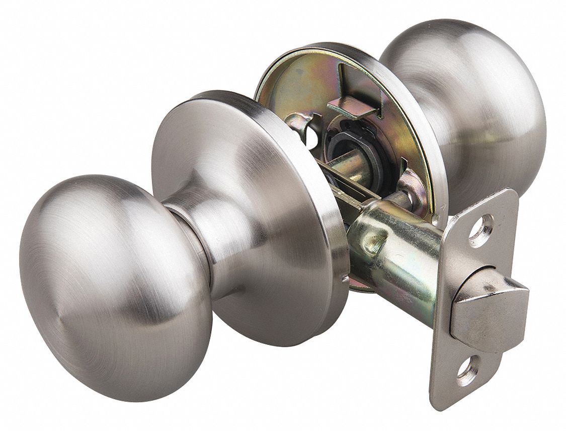 Door Lockset: Passage Knob Locksets, Nickel