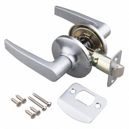 EZFLO Door Lever Lockset, Mechanical, Standard Duty, Different, Satin