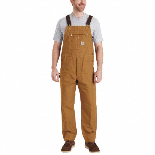 CARHARTT, Men's, L ( 38 in x 36 in ), Bib Overalls - 491V31|102776