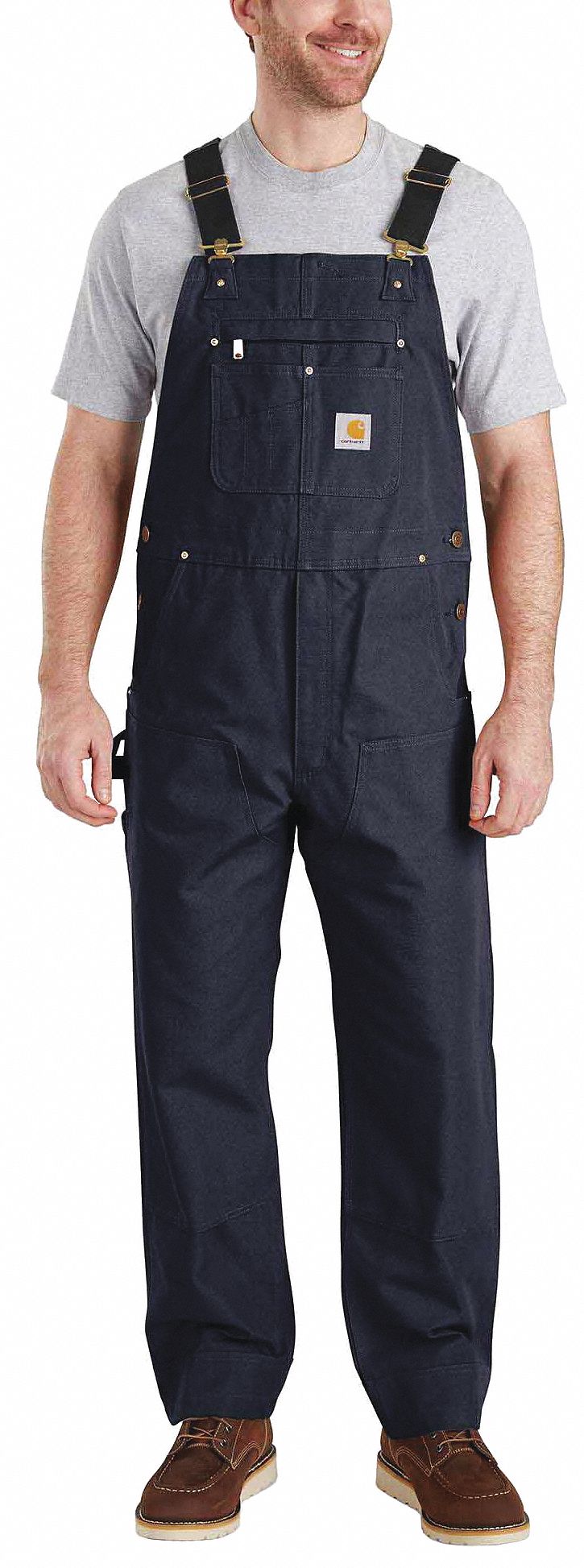 Carhartt Bib Overalls, 36 Waist Size, 32 Inseam 102776-412-36x32