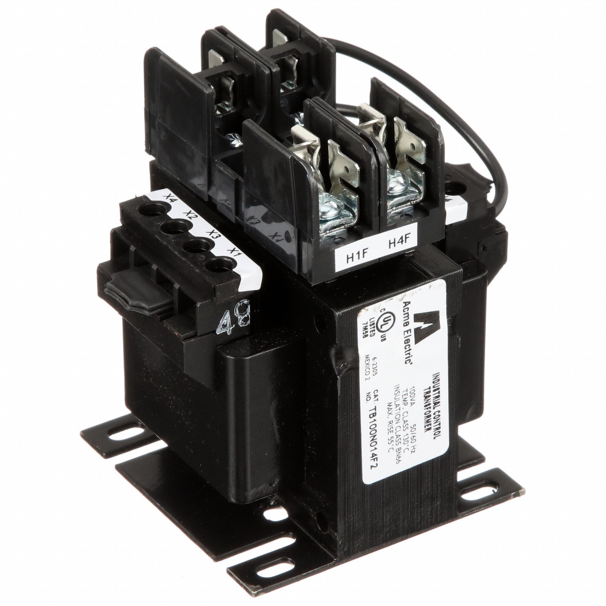 Control Transformer: 240V AC/480V AC, 120V AC/240V AC, Plate, 100 VA, Primary Fuse
