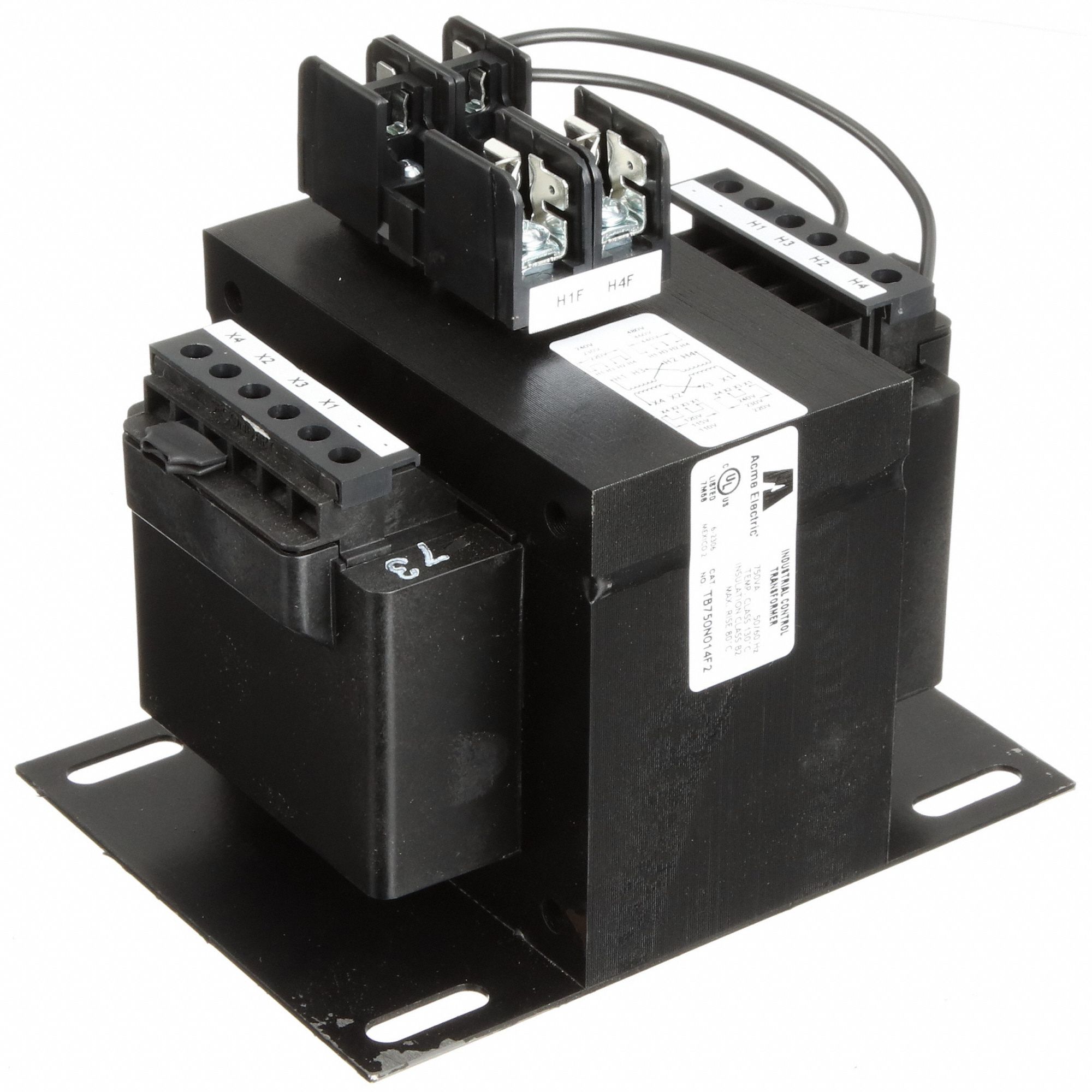 Control Transformer: 240V AC/480V AC, 120V AC/240V AC, Plate, 750 VA, Primary Fuse