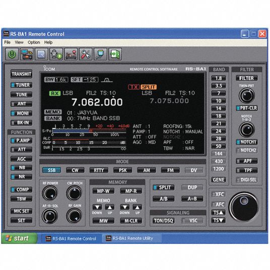 NEW ICOM RS-BA1 IP Remote Control Software for Station over the Internet 