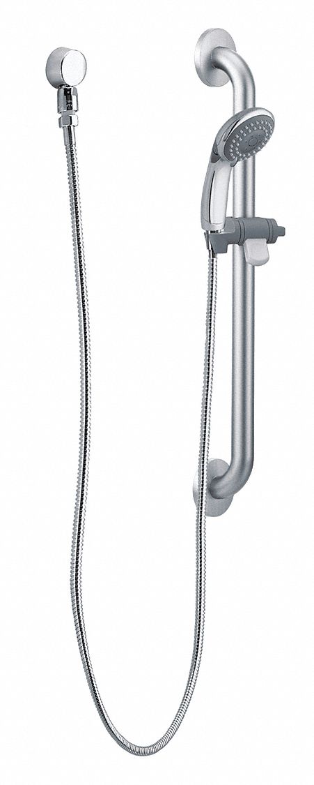 Handheld Showerhead: Brass/Plastic,