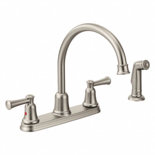 CFG Gooseneck Kitchen Faucet Moen, Capstone, Stainless Steel Finish, 1