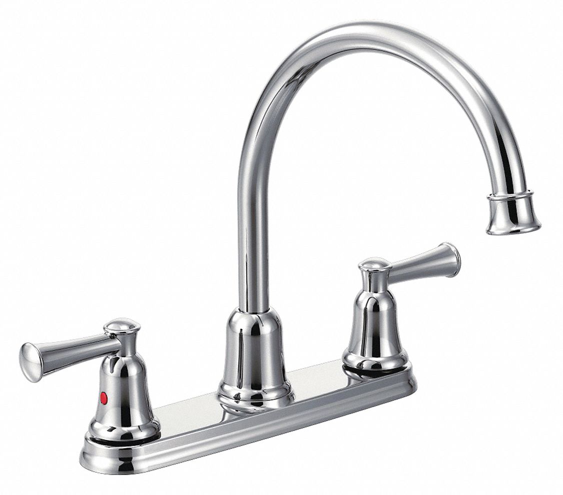 CFG Chrome Gooseneck Kitchen Sink Faucet Manual Faucet Activation 1   492N79 AS01