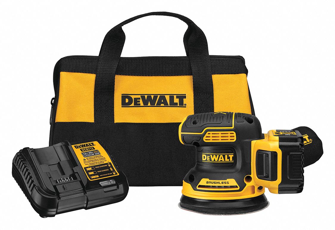 DEWALT Cordless Sander 20 V Volt, 5 in Size, 5 in Max. Wheel Dia