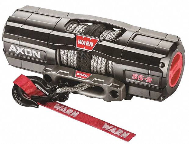 Electric Winch: Pulling, 12V DC, 5, 500 lb 1st Layer Load Capacity, 50 ft Cable Lg, Planetary