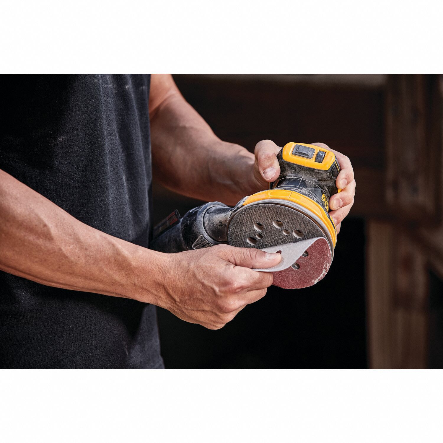 DEWALT Cordless Sander 20 V Volt, 5 in Size, 5 in Max. Wheel Dia