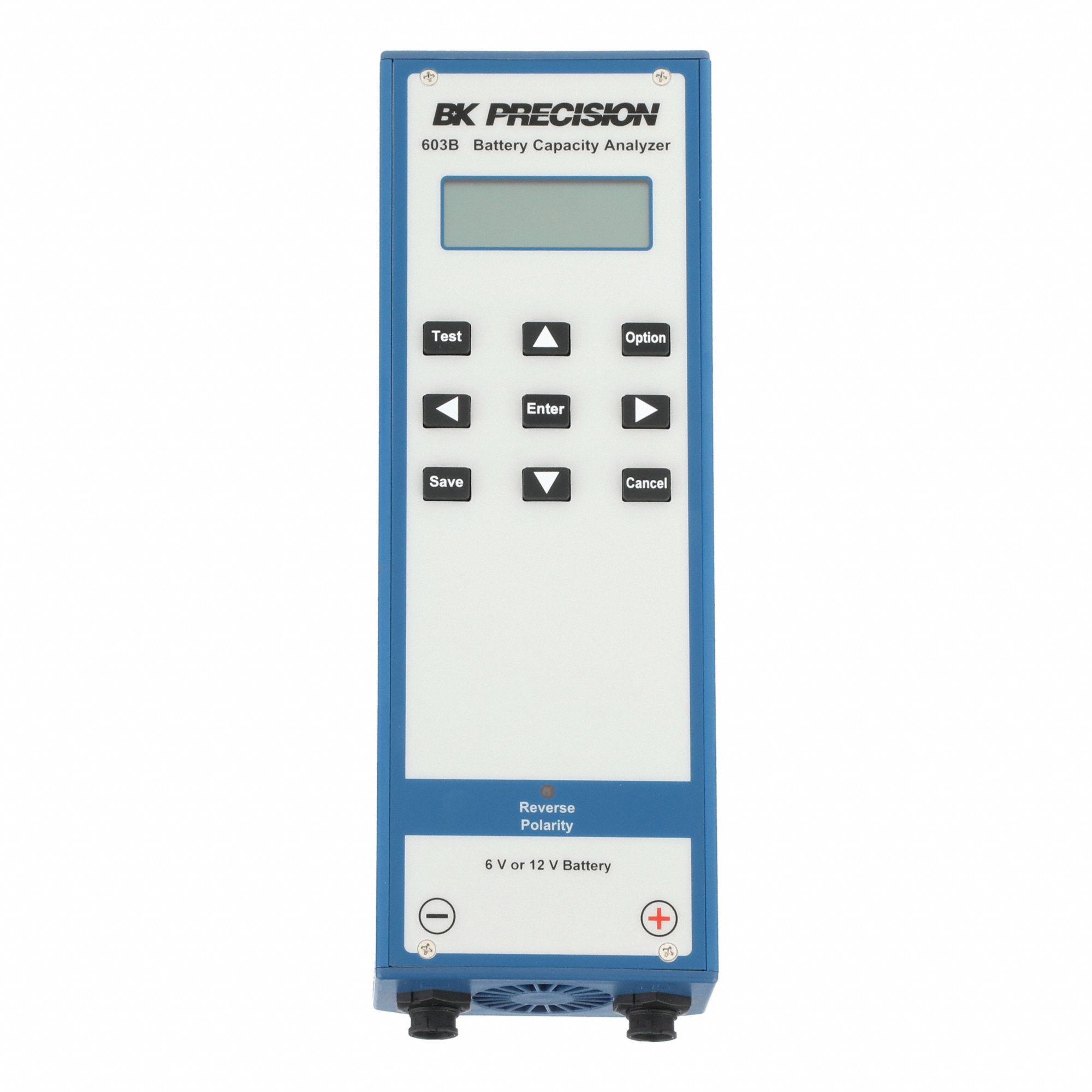 Battery Capacity Analyzer: Battery Capacity, DC Volt/Resist, 5.5 V – 30 V DC, LCD