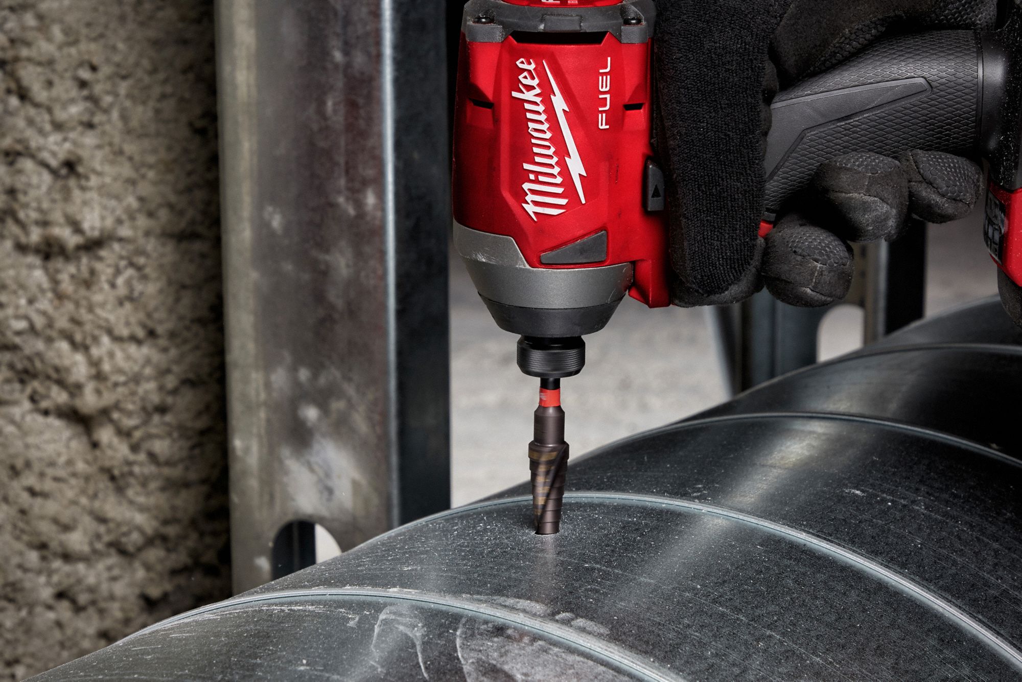 MILWAUKEE Step Drill Bit Set 27 Hole Sizes, 1/8 in to 1 1/8 in, 1/16