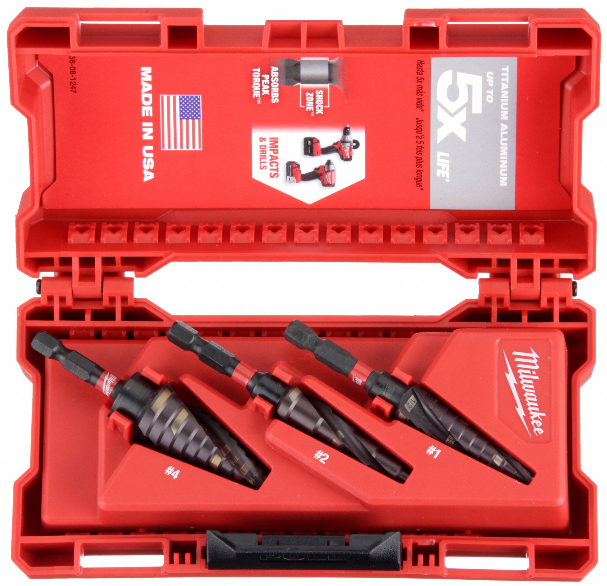 Milwaukee step drill bit set new arrivals