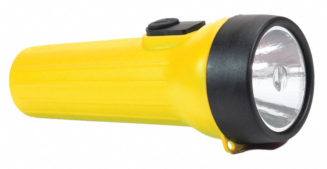 FLASHLIGHT, LED, 65 LUMENS, 35 HOUR RUN TIME AT MAX BRIGHTNESS, YELLOW