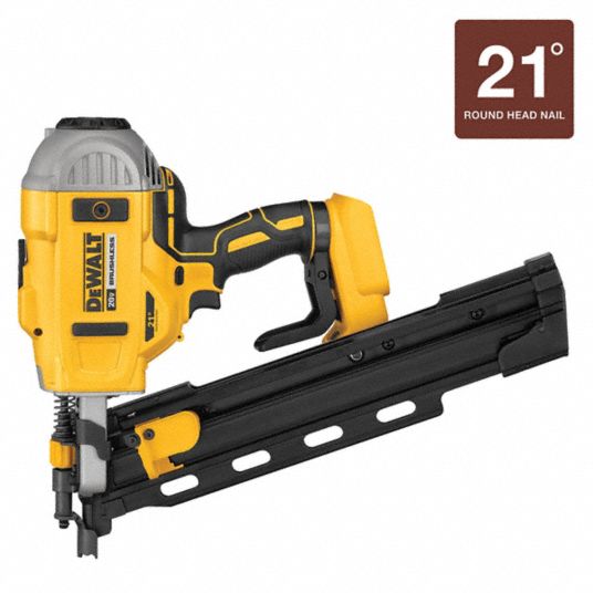 DEWALT Cordless, Nail Gun, 20V DC 492T33DCN21PLB Grainger