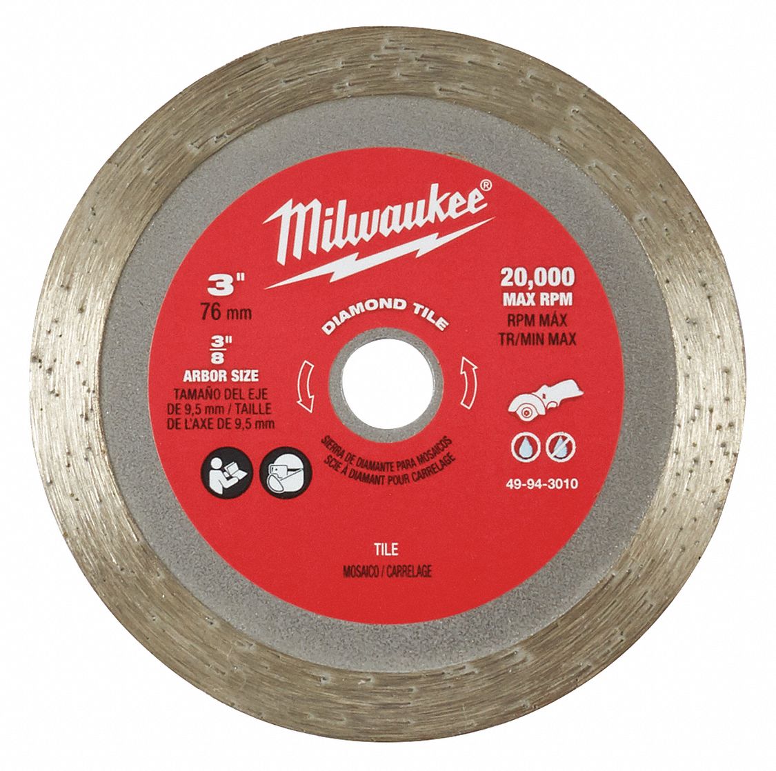 Disco diamante general obra DU 115 Milwaukee 4932399521 — Voltiks