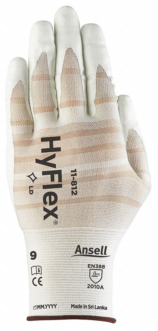 HYFLEX, 2XL, Foam Nitrile, HyFlex 11812 Light DutyMulti Purpose Ergonomic Tear Away Glove