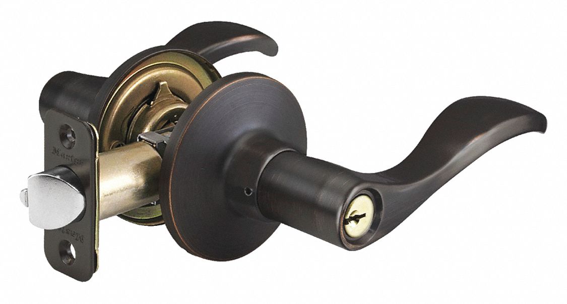 Door Lockset: Office Lever Locksets, Bronze