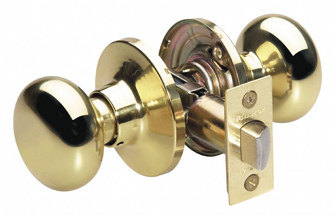 Door Lockset: Passage Knob Locksets, Brass