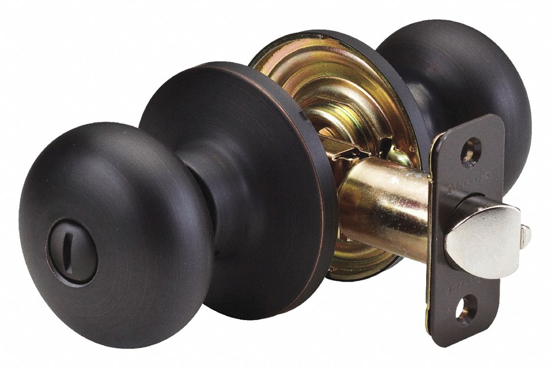 MASTER LOCK Knob Lockset, Mechanical, Knob, Cylindrical, Entrance, 3