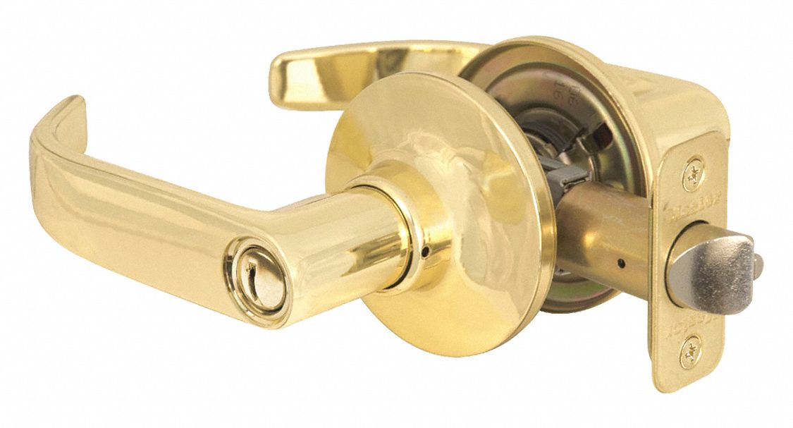 Door Lockset: Privacy Lever Locksets, Brass