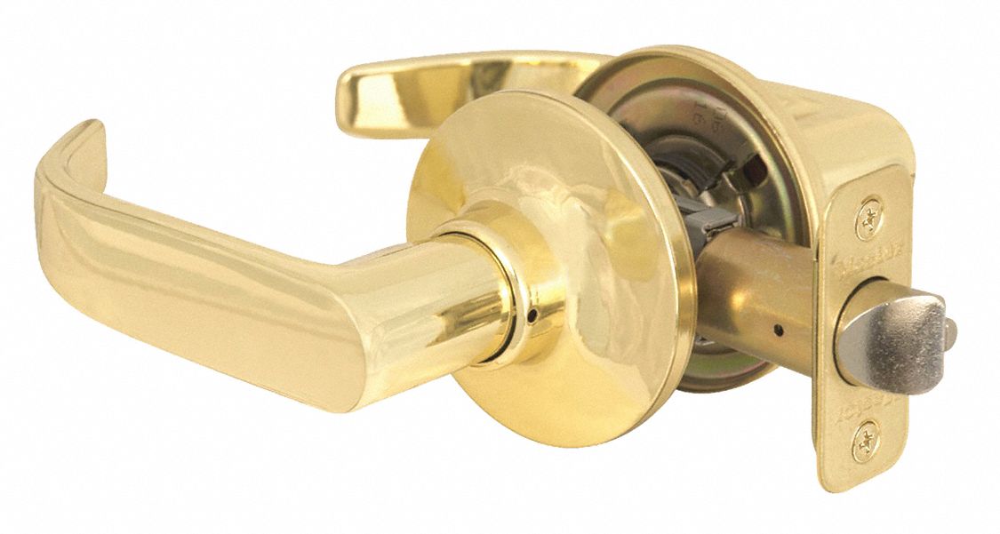 Door Lockset: Passage Lever Locksets, Brass