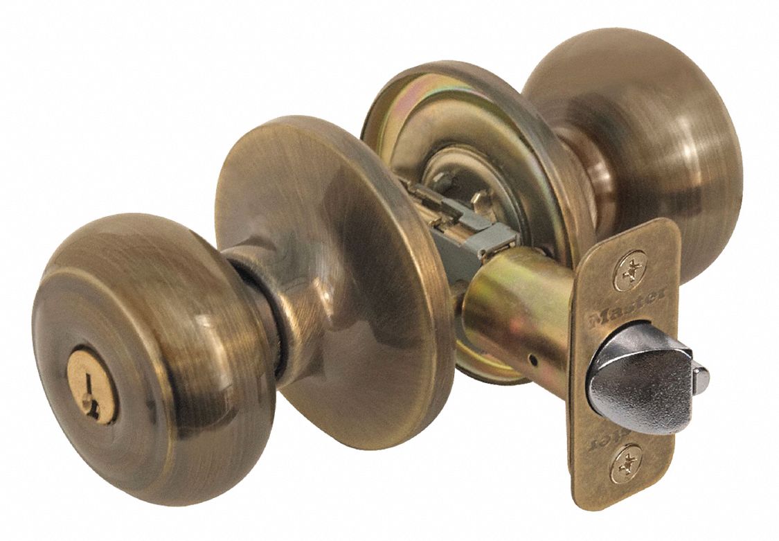 Door Lockset: Office Knob Locksets, Brass