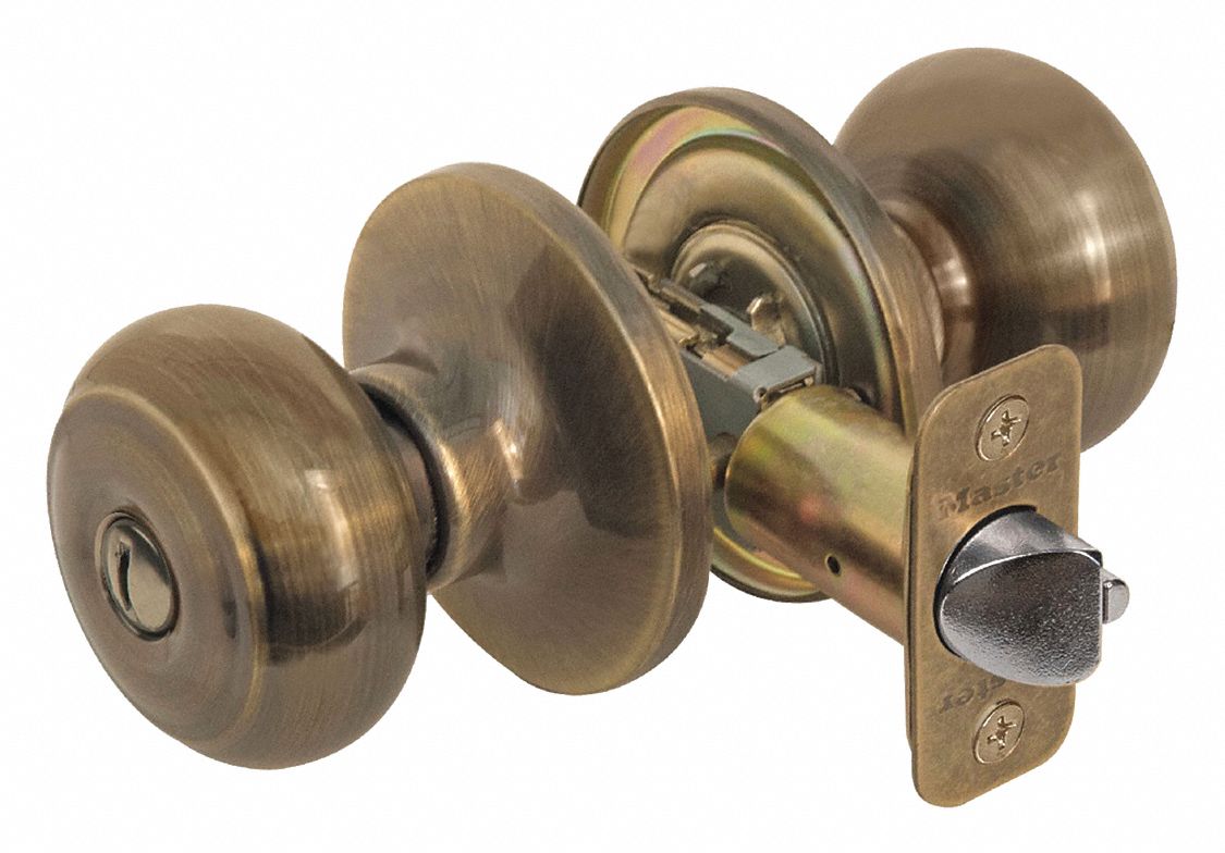 Door Lockset: Privacy Knob Locksets, Brass