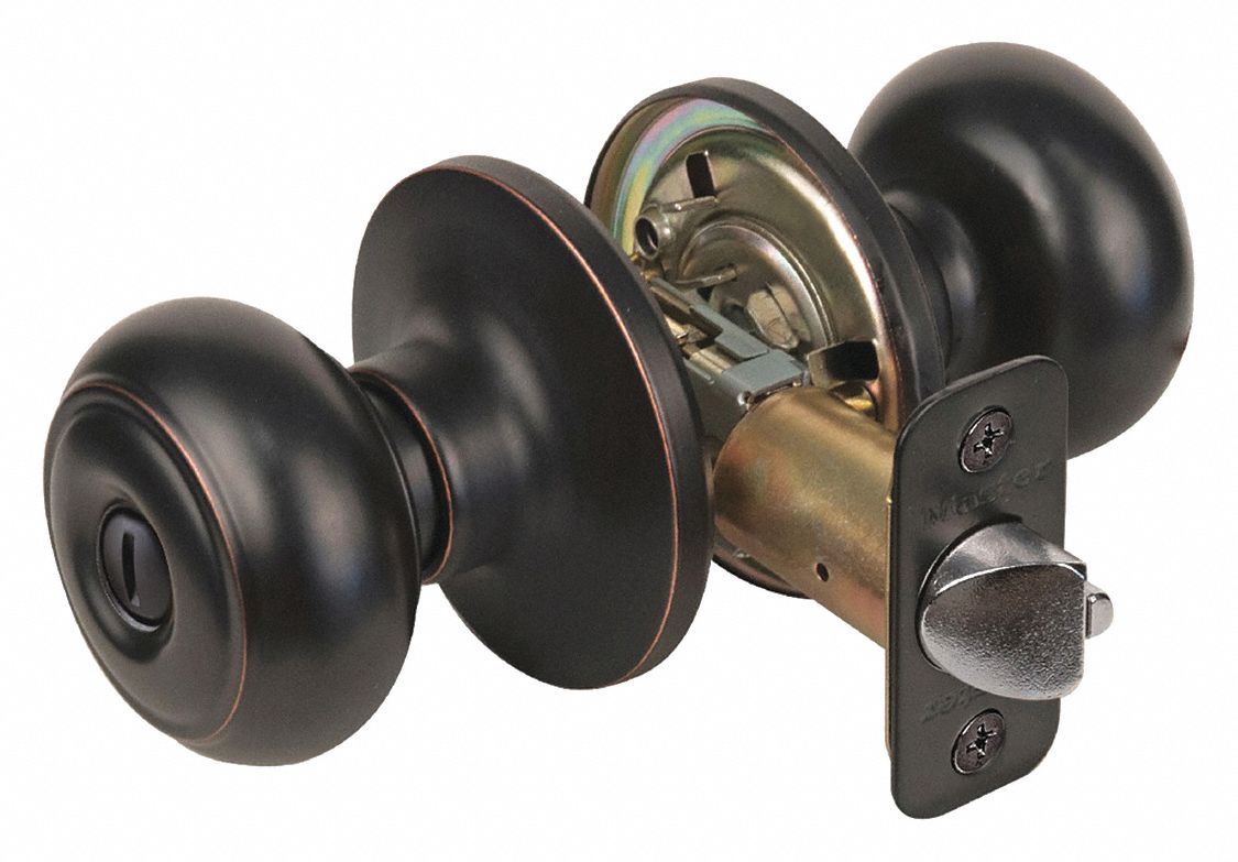 Door Lockset: Privacy Knob Locksets, Bronze