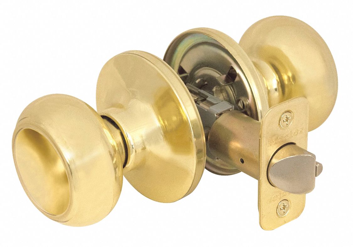 Door Lockset: Passage Knob Locksets, Brass