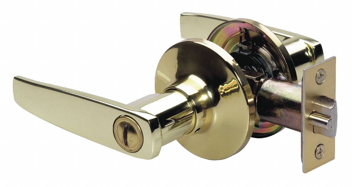 Door Lockset: Privacy Lever Locksets, Brass