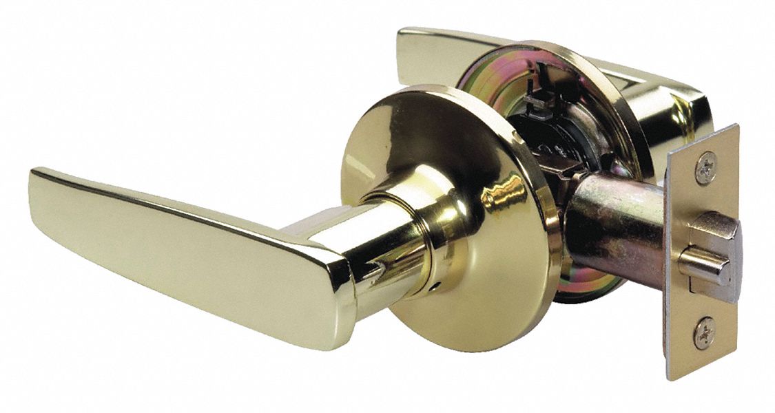 Door Lockset: Passage Lever Locksets, Brass