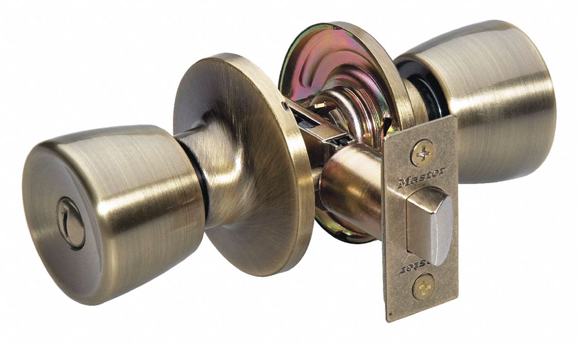 Door Lockset: Privacy Knob Locksets, Brass