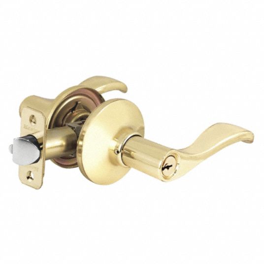 MASTER LOCK, Office Lever Locksets, Brass, Door Lockset - 492W61 ...