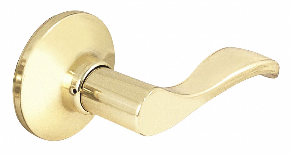 Door Lockset: Passage Lever Locksets, Brass