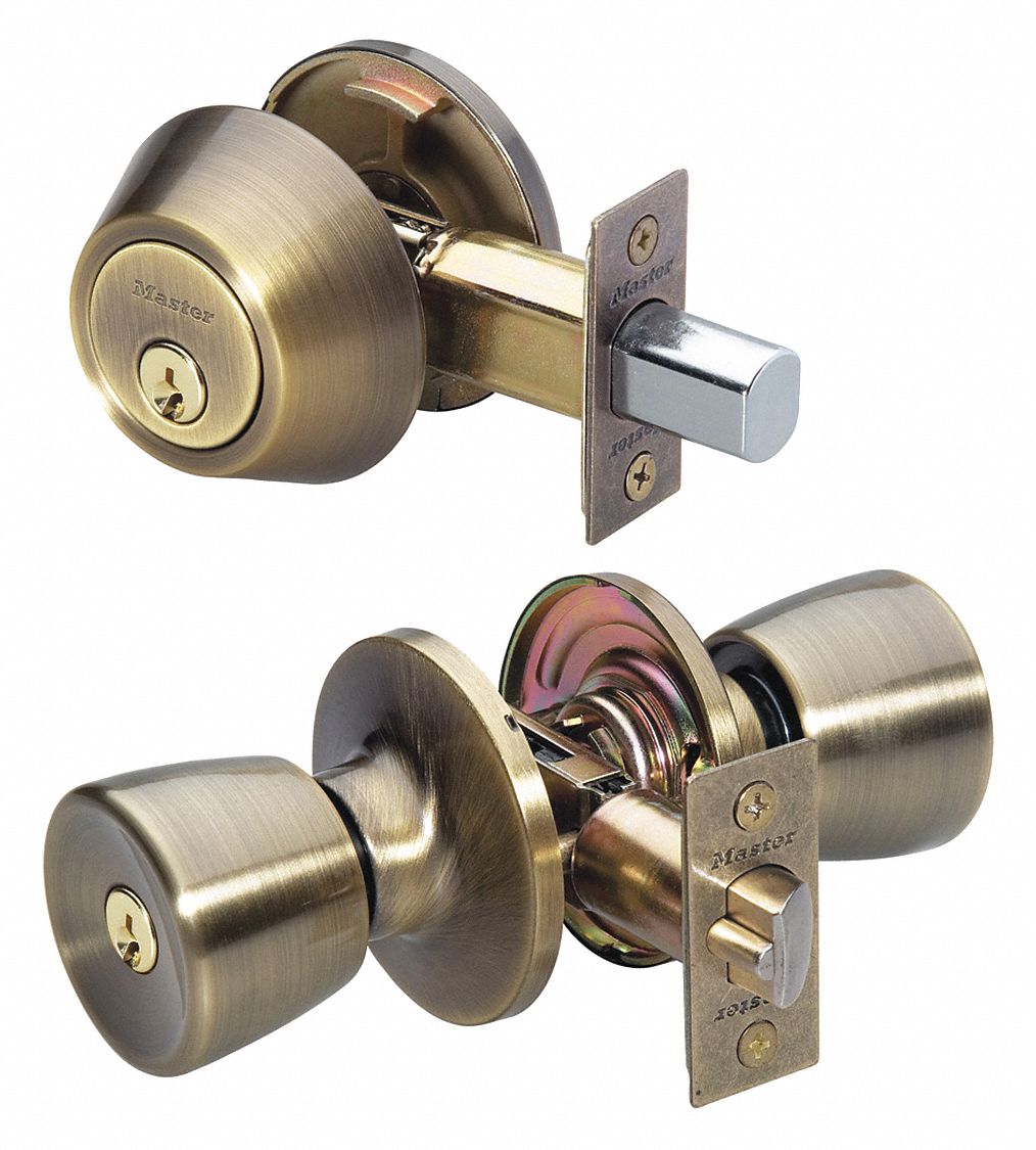 Door Lockset: Office Knob Locksets, Brass