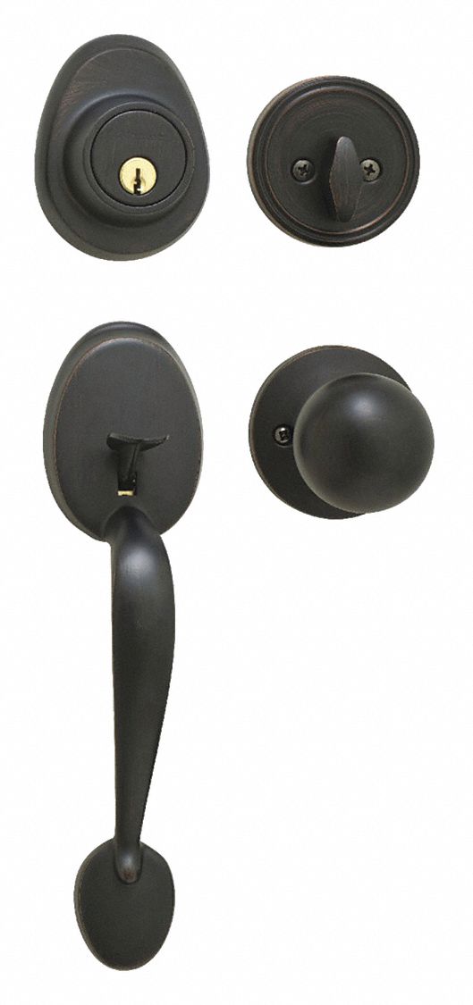 Door Lockset: Office Knob Locksets, Bronze