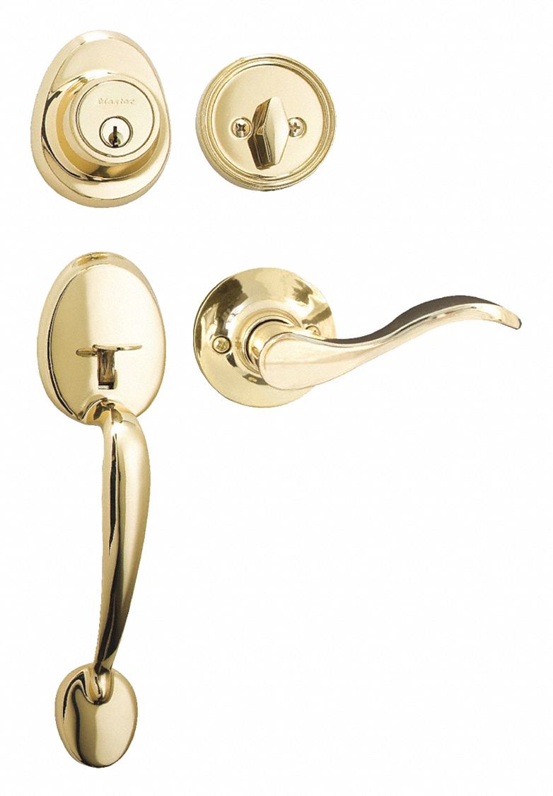 Door Lockset: Office Lever Locksets, Brass