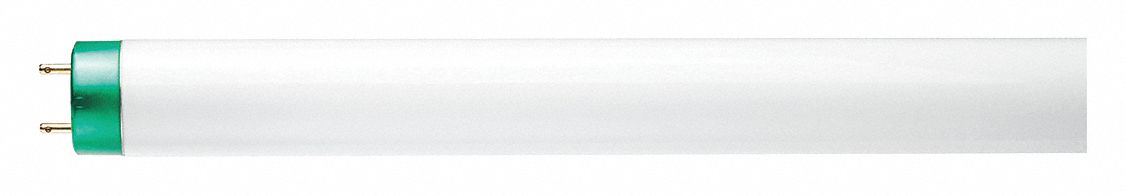 LINEAR FLUORESCENT BULB, 4 FT L, T8, 28 W, 4100K, 2,650 LUMENS, GLASS, G13